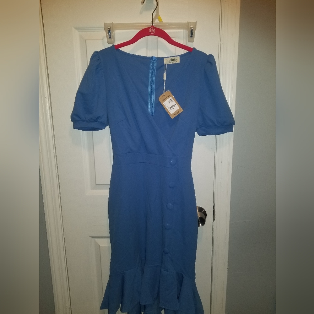 NWT Aisize vintage redefined blue dress